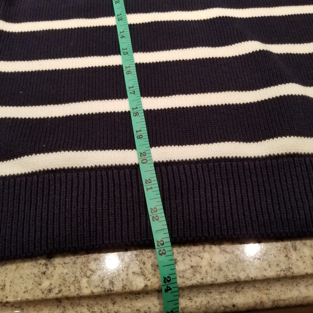 🆕️ J. Crew Chunky Navy Striped Sweater - Picture 5 of 5